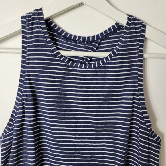 Lululemon Size S All Tied Up Tank Modern Stripe Heathered Hero Blue White - Picture 6 of 7